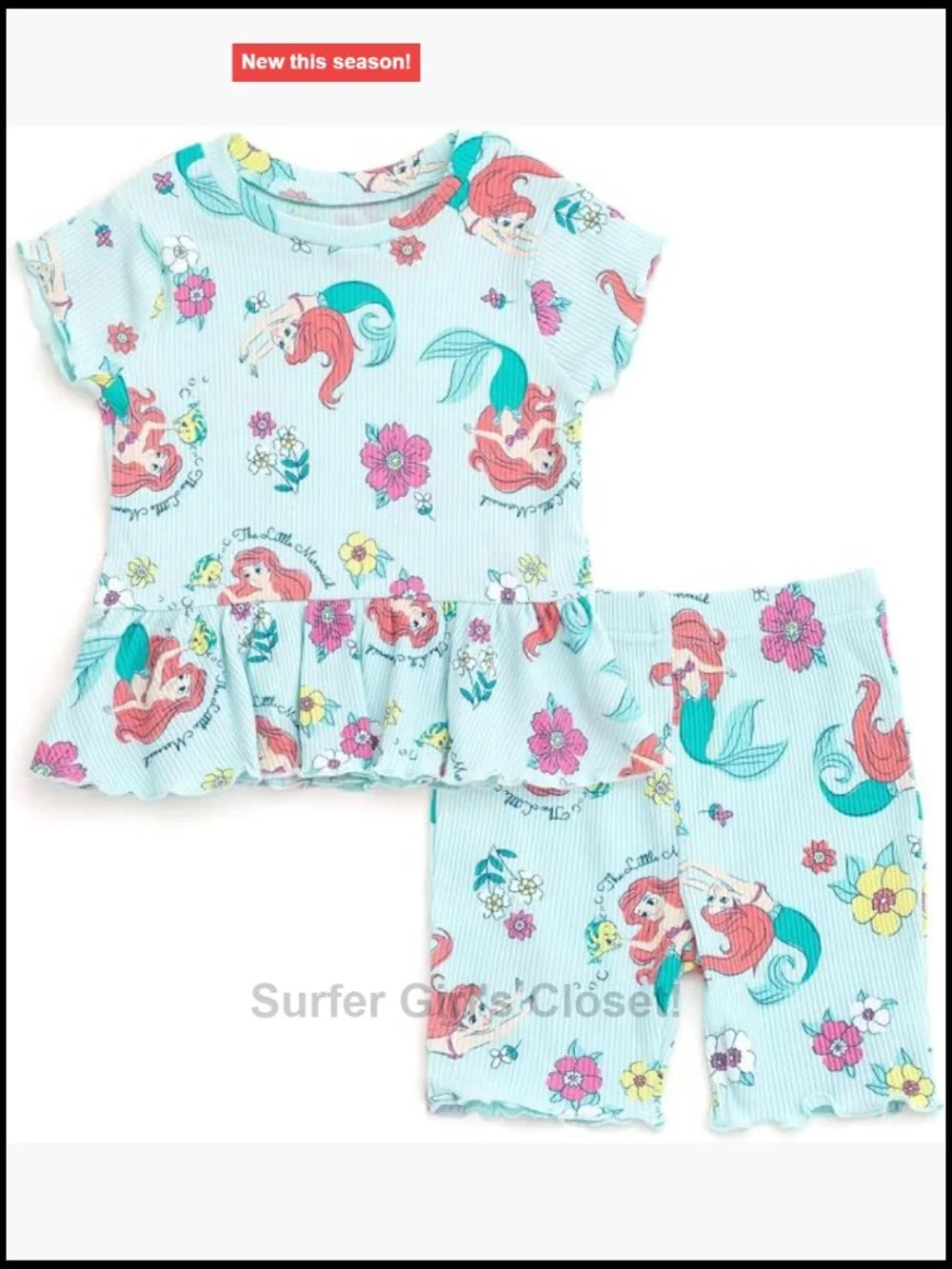 Disney Girls 2-Piece Tee and Shorts Set Toddler